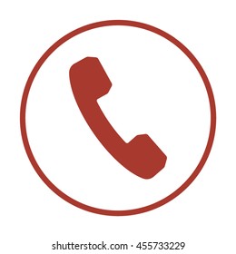 Phone    icon,  isolated. Flat  design.
