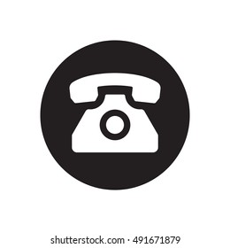 Phone    icon,  isolated. Flat  design.