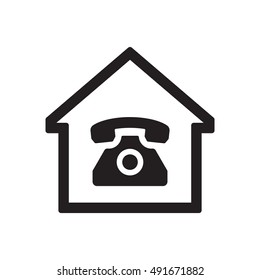 Phone    icon,  isolated. Flat  design.