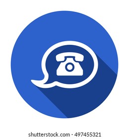 Phone    icon,  isolated. Flat  design.