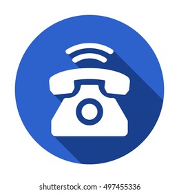 Phone    icon,  isolated. Flat  design.