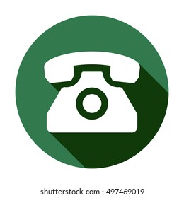 Phone    icon,  isolated. Flat  design.