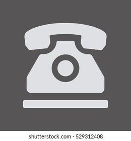 Phone  icon,  isolated. Flat  design.