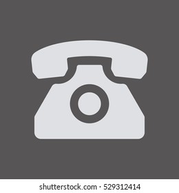 Phone  icon,  isolated. Flat  design.