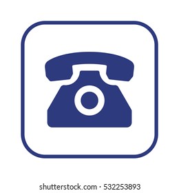 Phone  icon,  isolated. Flat  design.