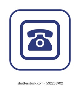 Phone  icon,  isolated. Flat  design.