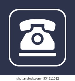 Phone  icon,  isolated. Flat  design.