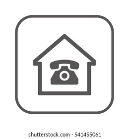 Phone  icon,  isolated. Flat  design.