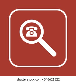 Phone  icon,  isolated. Flat  design.