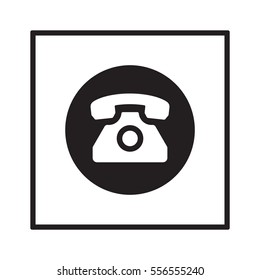 Phone  icon,  isolated. Flat  design.