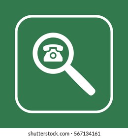 Phone  icon,  isolated. Flat  design.