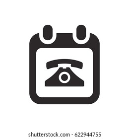 Phone  icon,  isolated. Flat  design.