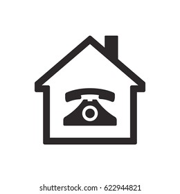 Phone  icon,  isolated. Flat  design.
