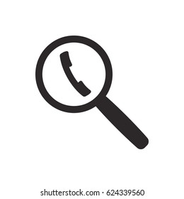 Phone  icon,  isolated. Flat  design.