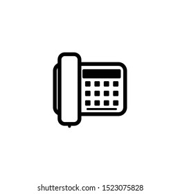 Phone icon isolated on white background. Telephone symbol. Vector illustration.