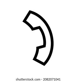 Phone icon isolated on white background