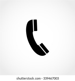phone Icon Isolated on White Background