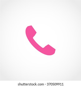 Phone Icon Isolated on White Background