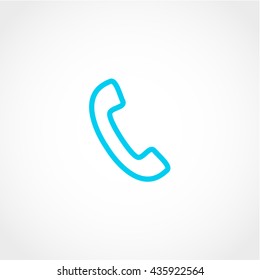 Phone Icon Isolated on White Background