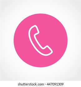 Phone Icon Isolated on White Background