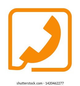 Phone icon isolated sign symbol vector illustration - vector