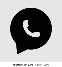 Telefonsymbol einzeln auf Vektorgrafik