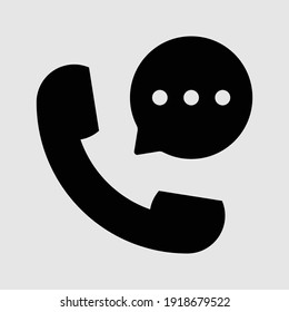 ilustración vectorial aislada de icono de teléfono