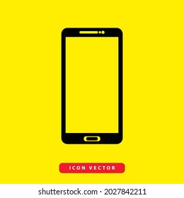 Telefonsymbol. einzeln auf gelbem Hintergrund. Vektorsymbol