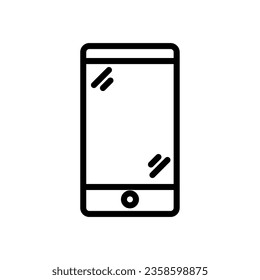 phone icon lien style vector