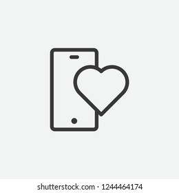 Phone icon. Like symbol modern, simple, vector, icon for website design, mobile app, ui. Vector Illustration