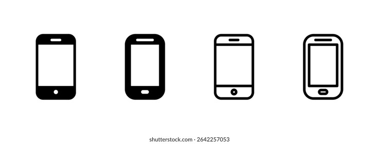 Phone icon logo design. Call sign and symbol. telephone symbol