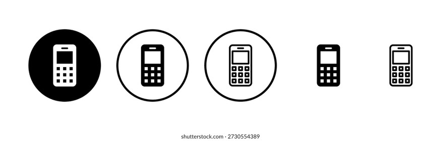 Diseño de logotipo de icono de teléfono. Señal de llamada y símbolo. símbolo del teléfono