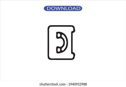 icono de teléfono o logotipo de alta resolución 