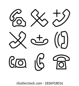 phone icon or logo isolated sign symbol vector illustration - Collection of high quality black style vector icons
