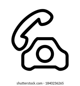 phone icon or logo isolated sign symbol vector illustration - high quality black style vector icons
