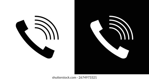 Logo für Telefonsymbole. einfache grafische Symbole
