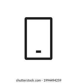 phone icon or logo vector illustration of isolated sign symbol, vector illustration with high quality black outline.