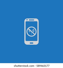 Phone icon, lost signal vector illustration