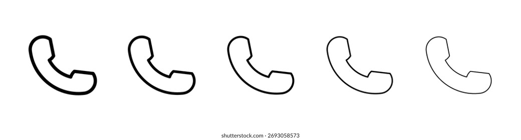 Phone icon for mobile concept and web design.