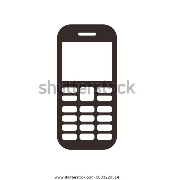 Phone Icon Mobile Phone Sign Stock Vector (Royalty Free) 1033220314 ...