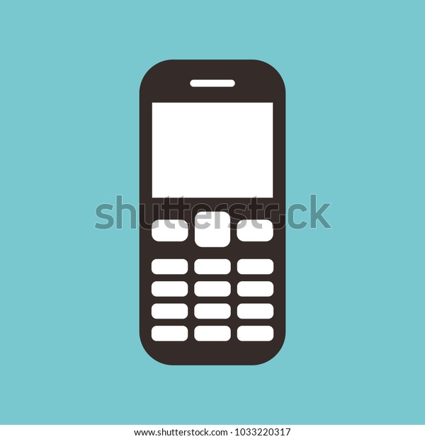 Phone Icon Mobile Phone Sign Stock Vector (Royalty Free) 1033220317 ...