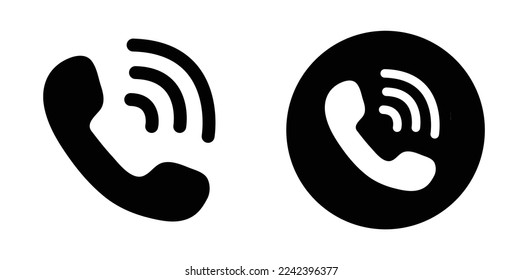 Phone icon in nice flat style isolated on white background