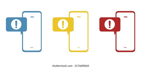phone icon, notification concept, vector illustration