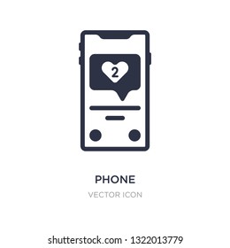 phone icon on white background. Simple element illustration from Blogger and influencer concept. phone sign icon symbol design.