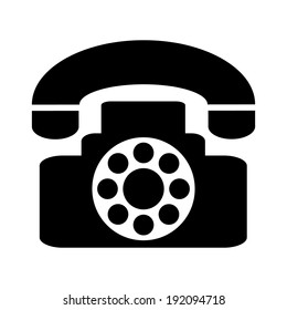 Phone icon on white background.
