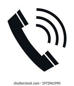 phone icon on white background