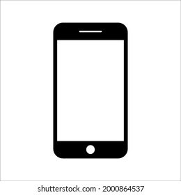 Telefonsymbol auf weißem Hintergrund
