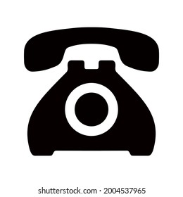 icono de teléfono en fondo blanco