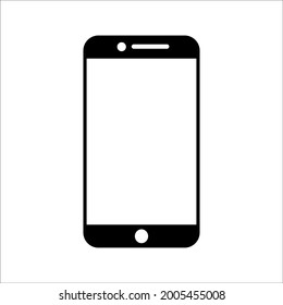 Telefonsymbol auf weißem Hintergrund