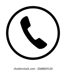 phone icon on white background